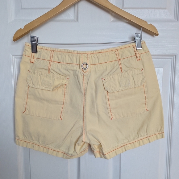 Point Zero Women's Yellow Cargo Shorts - Women's Size 7 - Picture 4 of 9